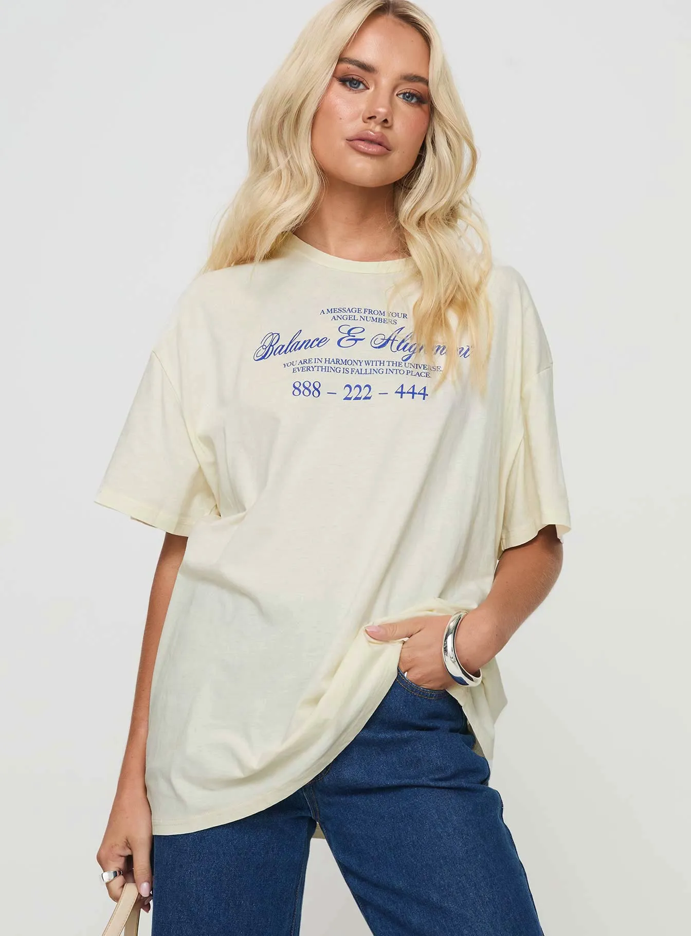 Balance & Harmony Tee White soft fit Cozy Fit