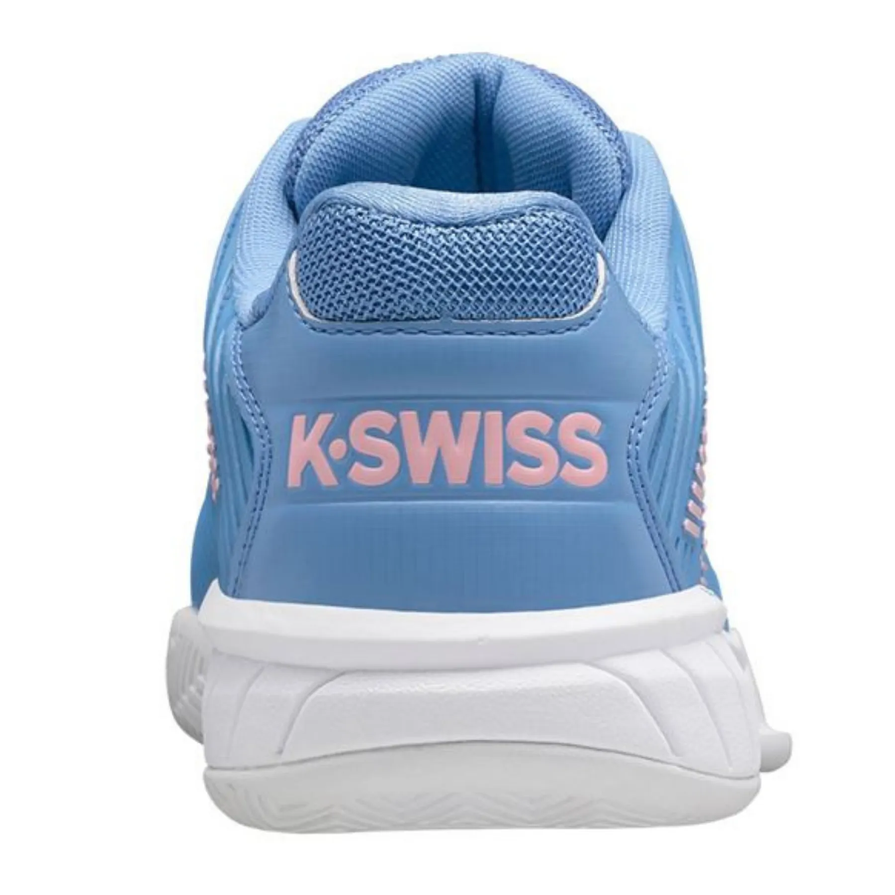 K Swiss Hypercourt Express 2 Silver Lake Blue/White/Orchid Pink Women Tennis Shoes Agile Step