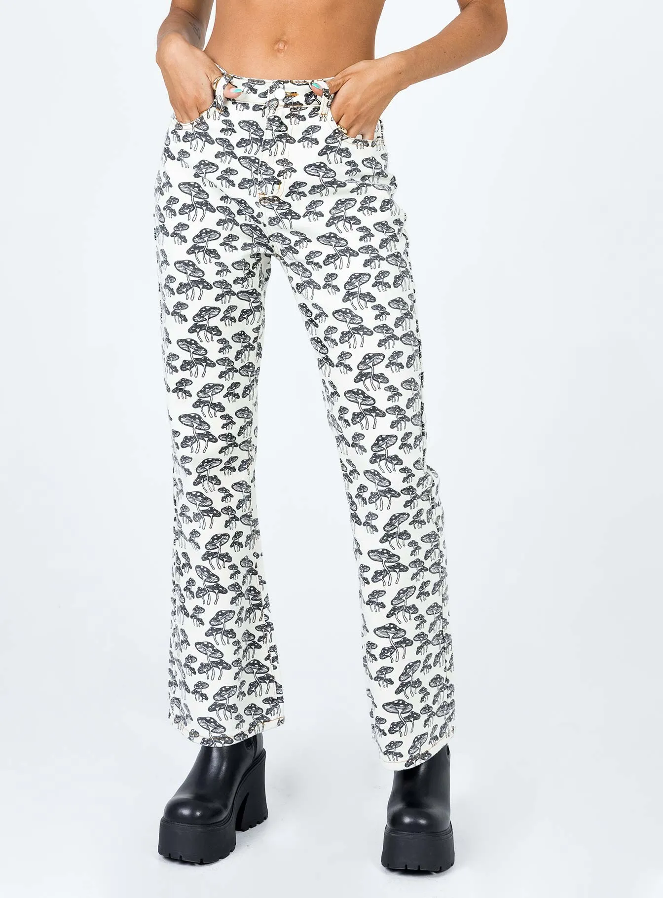 Dream Core FlexibleJointConstruction Meilani Lounge Denim Jeans Off White