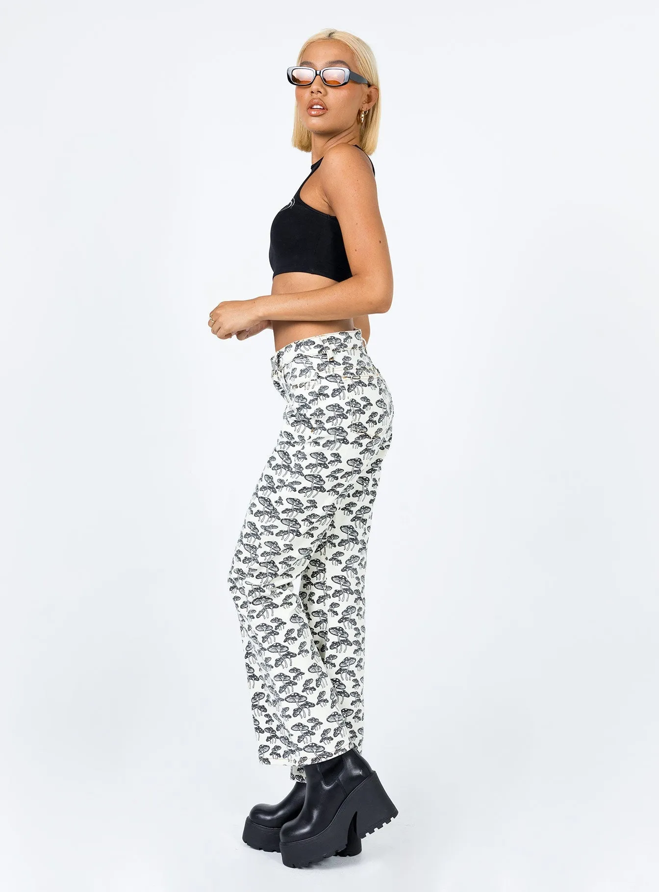 Meilani Lounge Denim Jeans Off White LightweightTextile