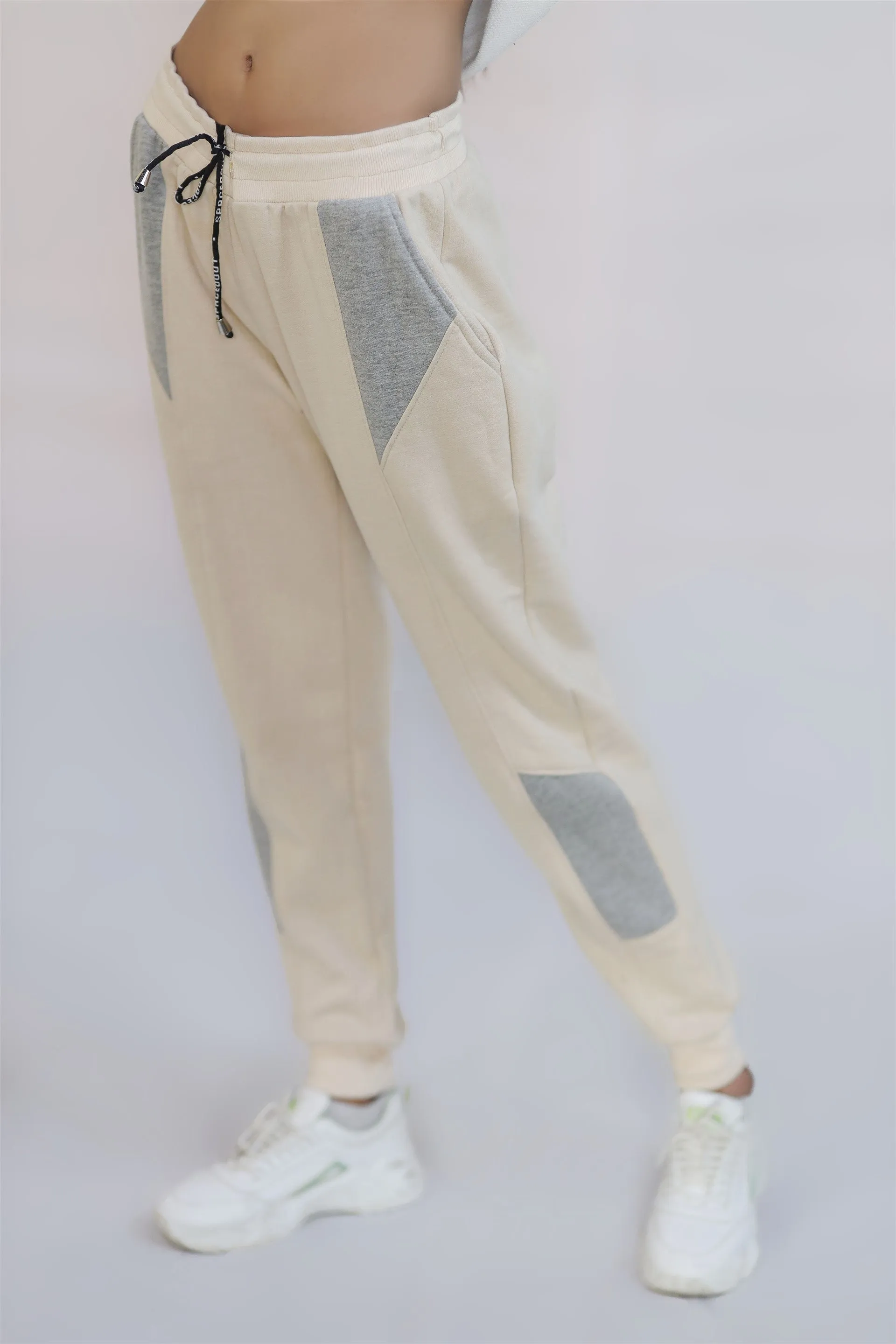 Air Flow COTTON KNITTED TERRY TROUSER BEIGE