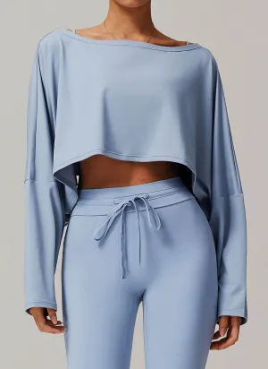 Beach Ease Winter Fit Long Sleeve Crop Top T-Shirts