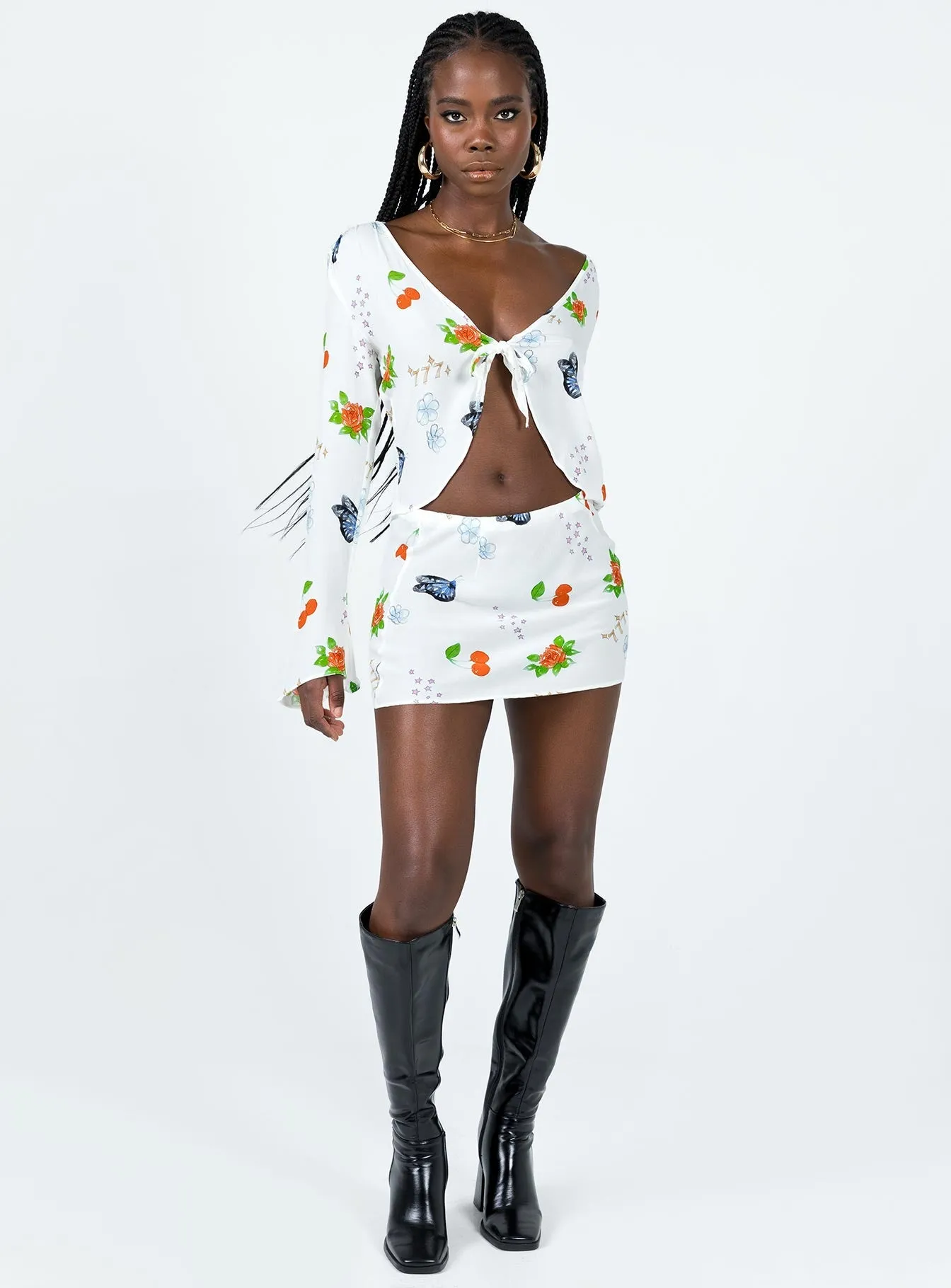 Drawn To You Mini Skirt Multi Daily Wear