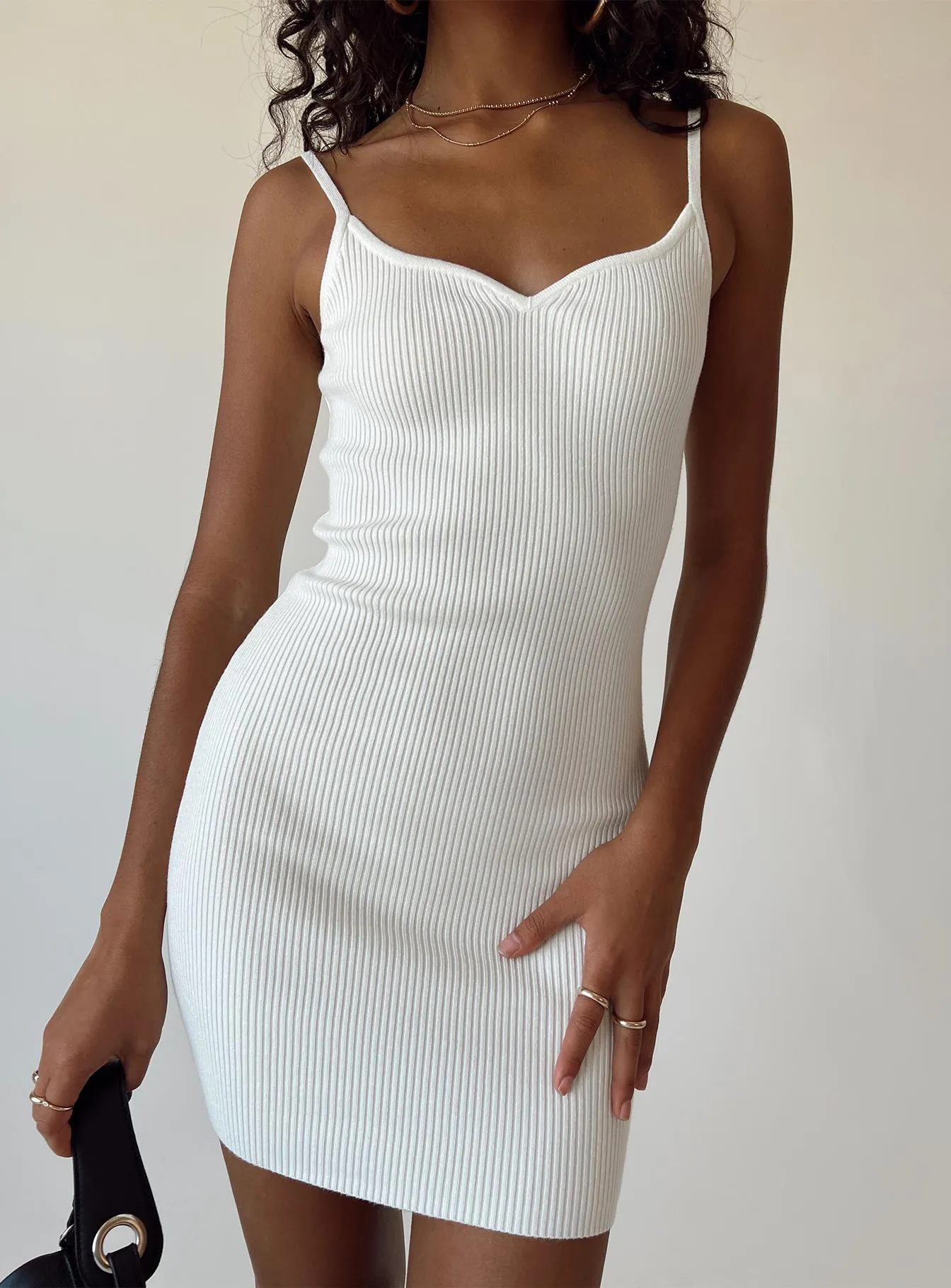 Everyday Piece Breton Mini Dress White