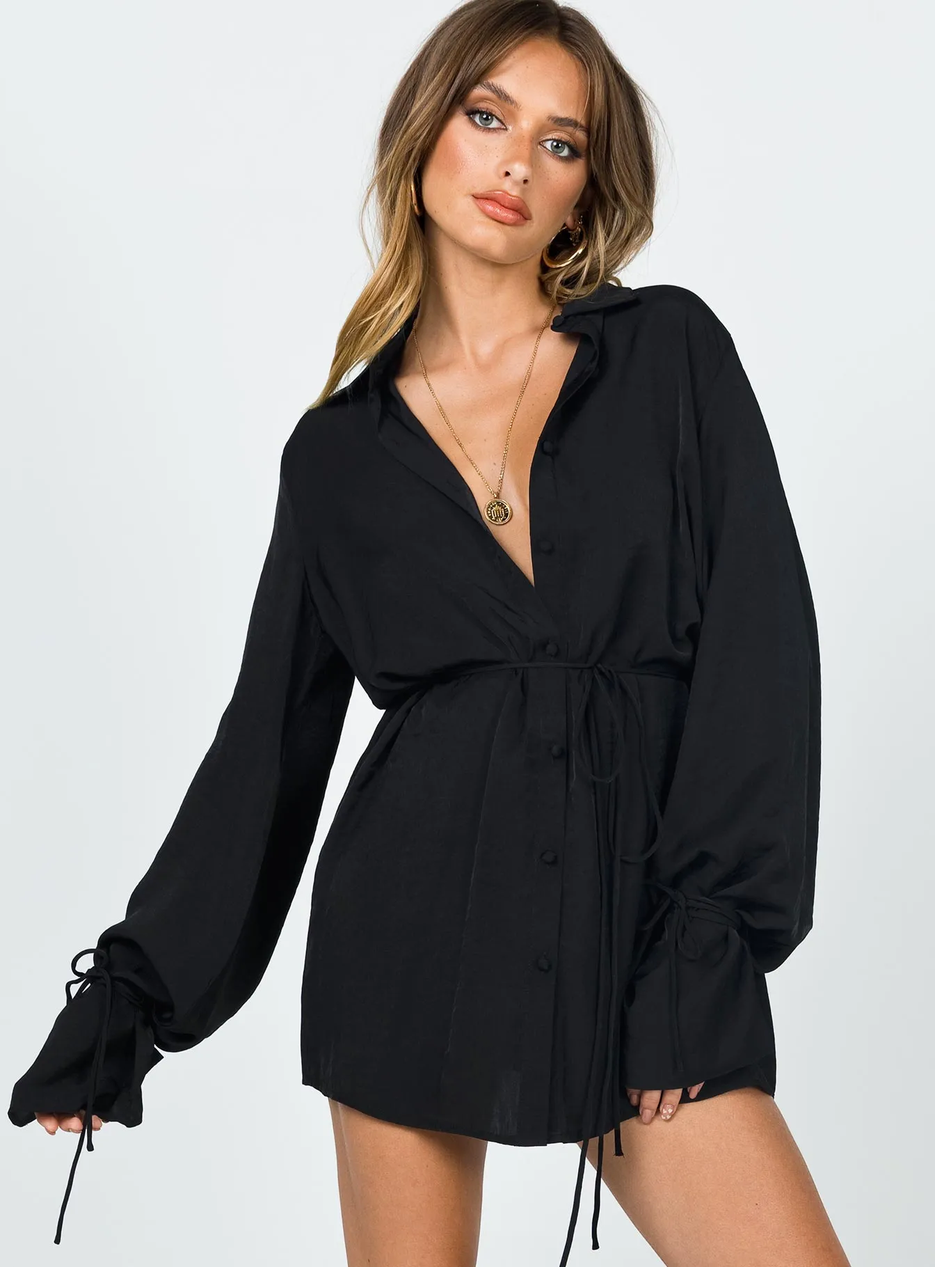 Forbidden Mini Dress Black Back Detail