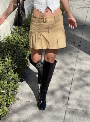 Amira Mini Skirt Beige Everyday Line