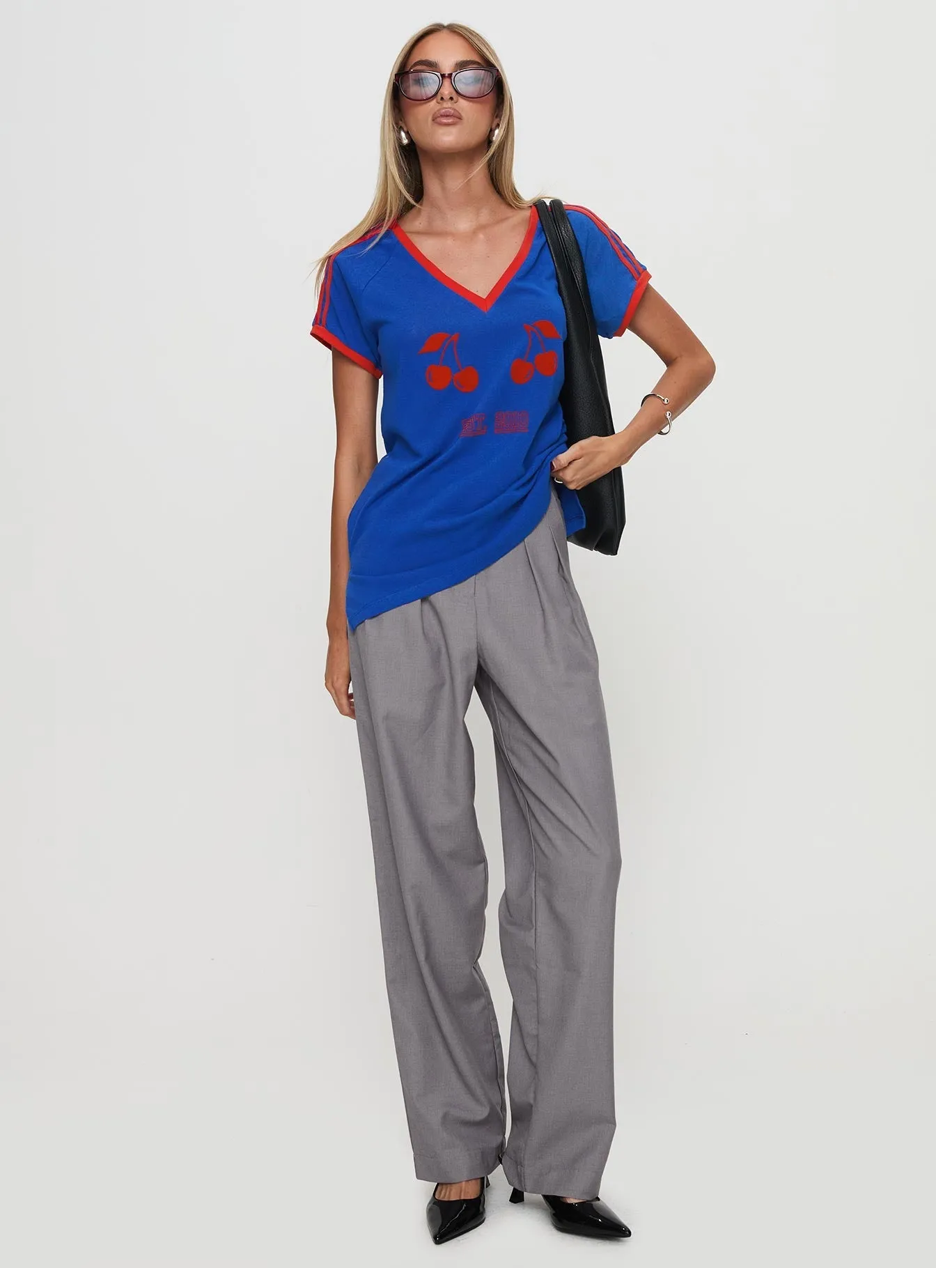 From The Vine Sports Top Blue Tagless Design