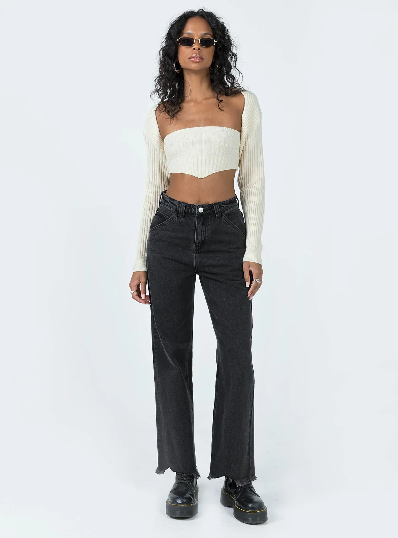 Craft Soul Mckenzie Wide Leg Jean Black