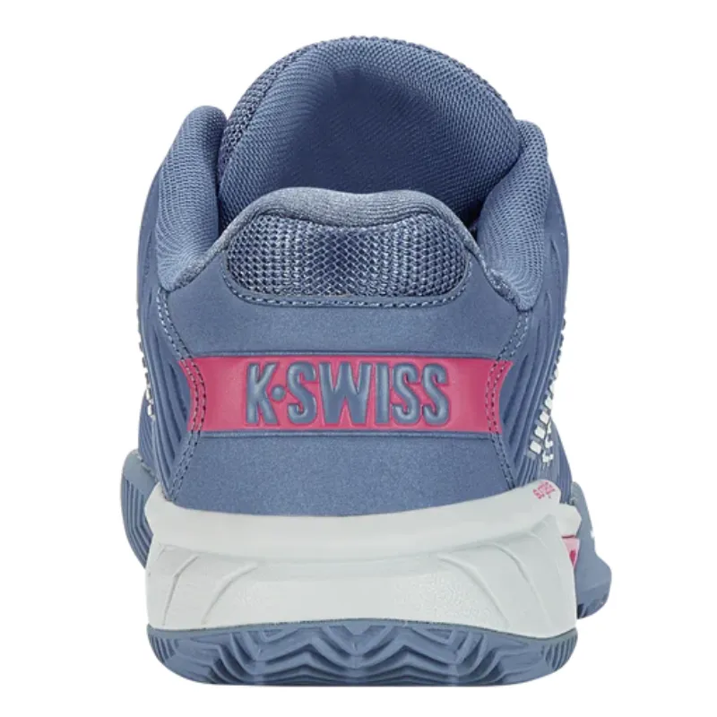 Urban Walk Ultralight Upper Material K Swiss Hypercourt AC Express 2 Hardcourt Womens Tennis Shoes - Infinity / Blue Blush / Carmine Rose