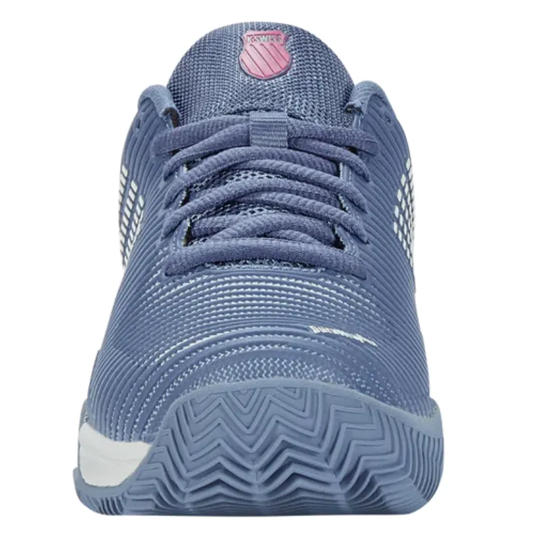 K Swiss Hypercourt AC Express 2 Hardcourt Womens Tennis Shoes - Infinity / Blue Blush / Carmine Rose Seamless Construction Technology