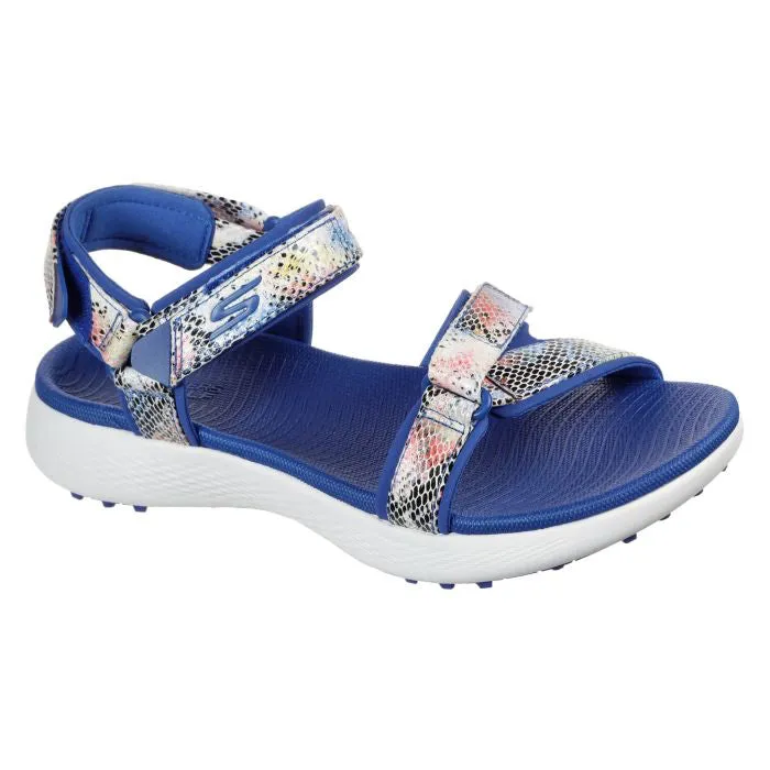 Ventilated Design New Skechers GO GOLF 600 Charm Sandals - Blue Multi. MSP$70