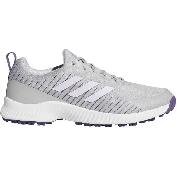 Traction Control New Women's Adidas Response Bounce 2 Golf Shoes Gray/Purple  MSP$85