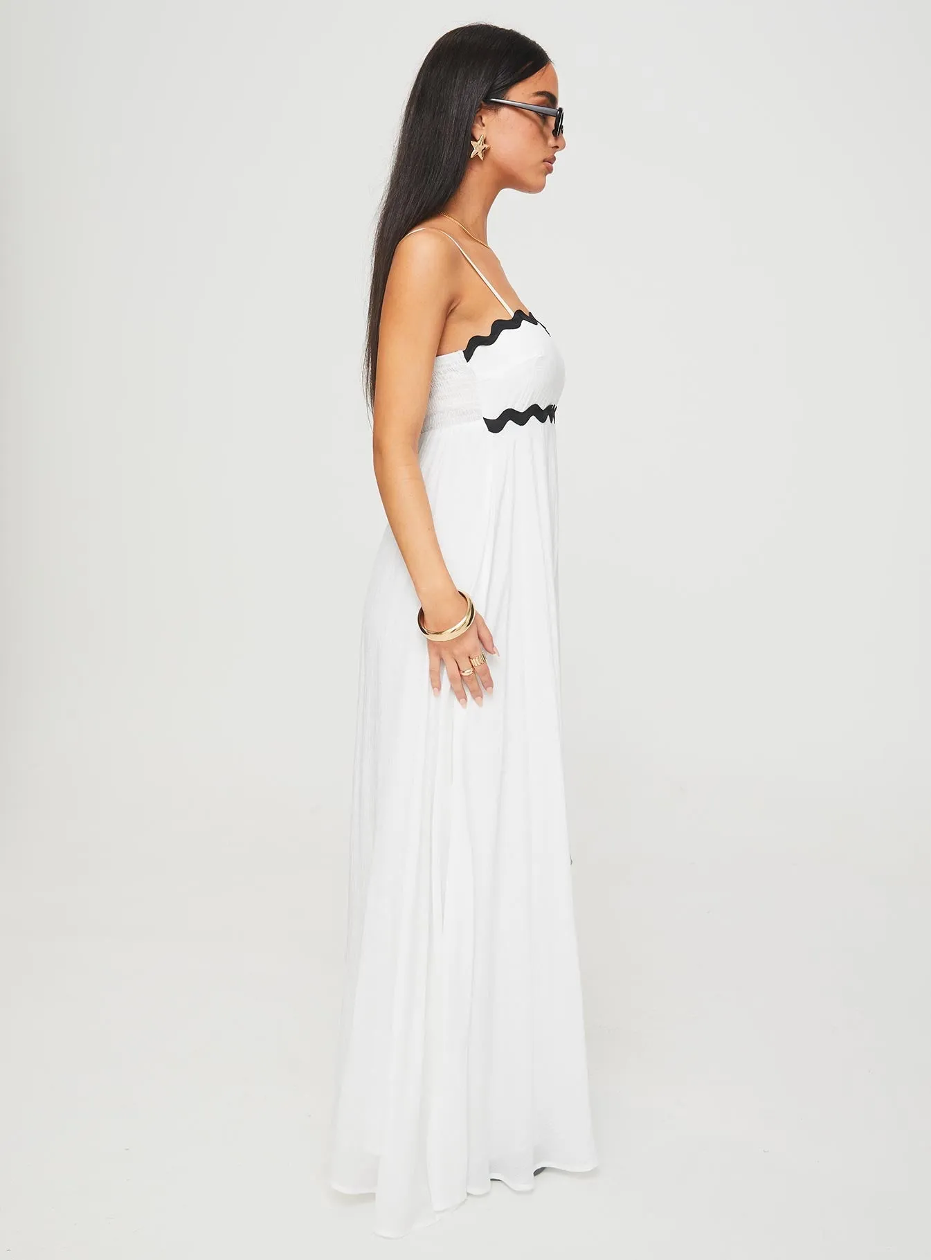 Croxetti Maxi Dress White Breath Ease Coastal Soft