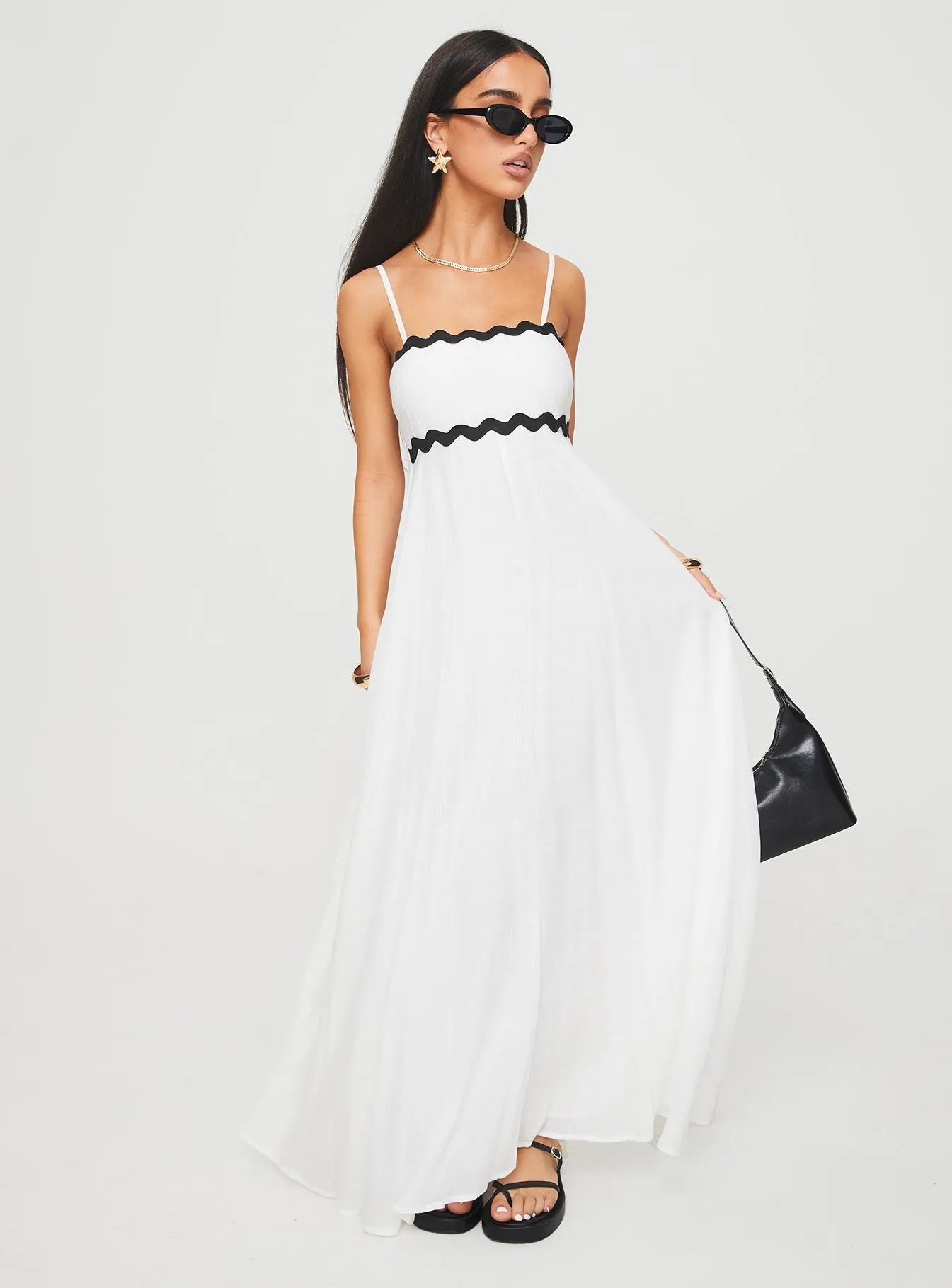Form Focus Croxetti Maxi Dress White