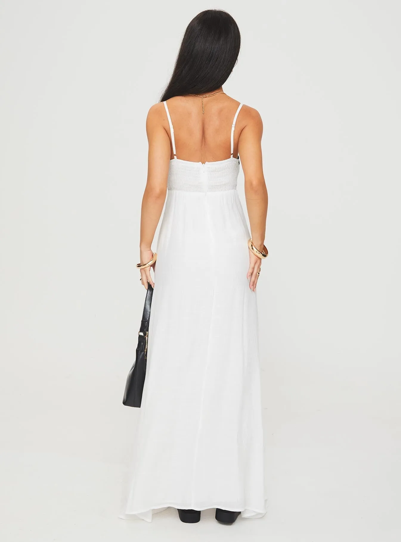 Croxetti Maxi Dress White Work-to-Play Wear