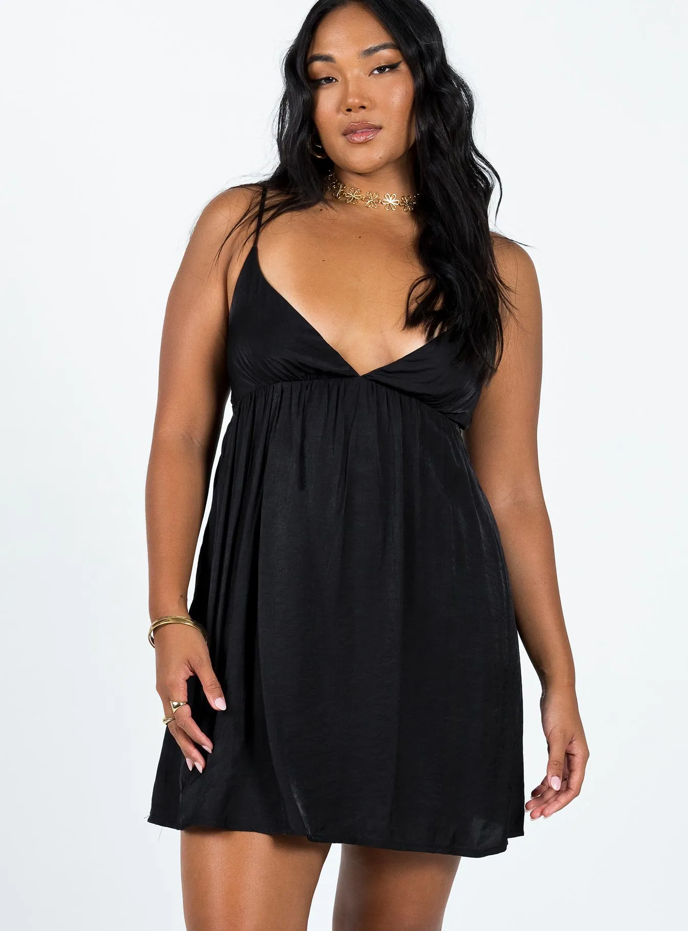 Flattering Look Wear Wedding Style Koko Mini Dress Black