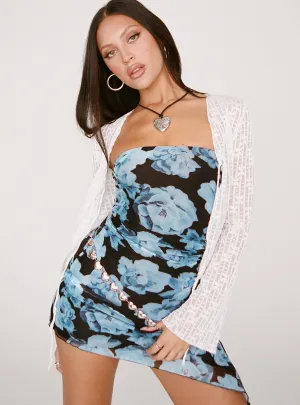Fresh Stitch Donelli Mini Dress Blue Floral
