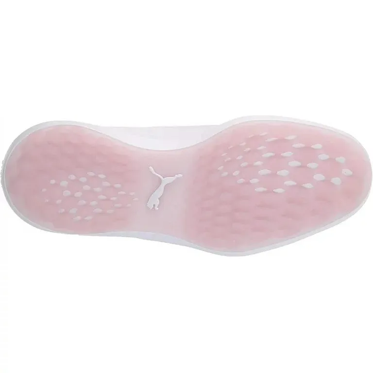 New Women's Puma Ignite Fasten8 Golf Shoe - White/Silver/Pink MSP$100 Comfort life