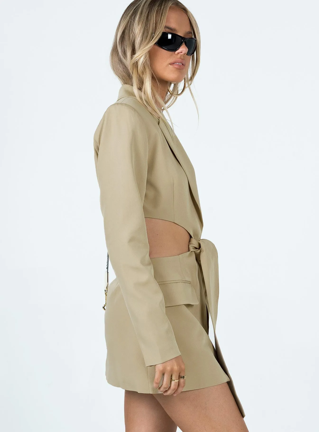 Natural Flow LA Confidential Mini Dress Camel