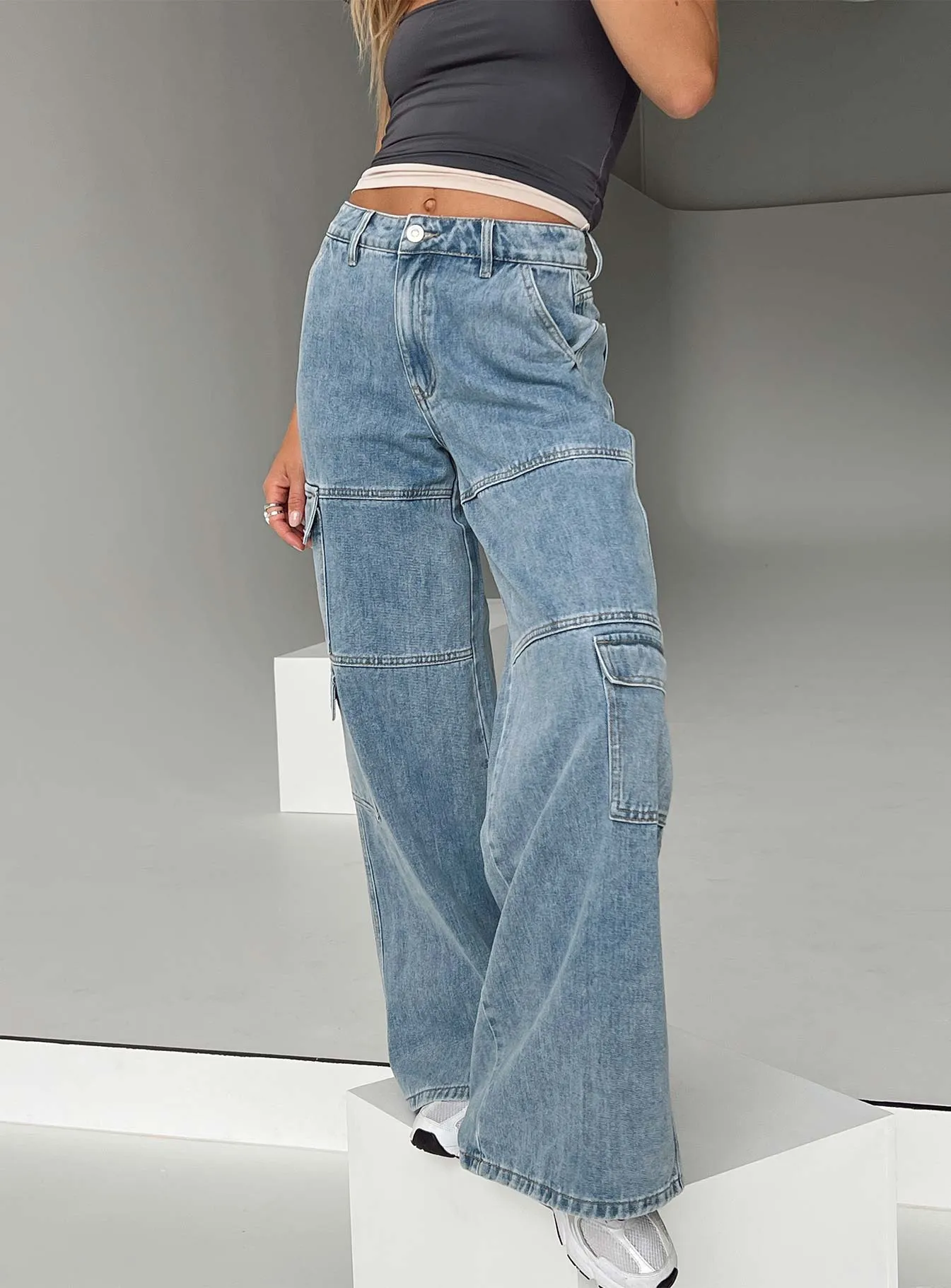 Tamba Cargo Jeans Denim NonRestrictiveFit