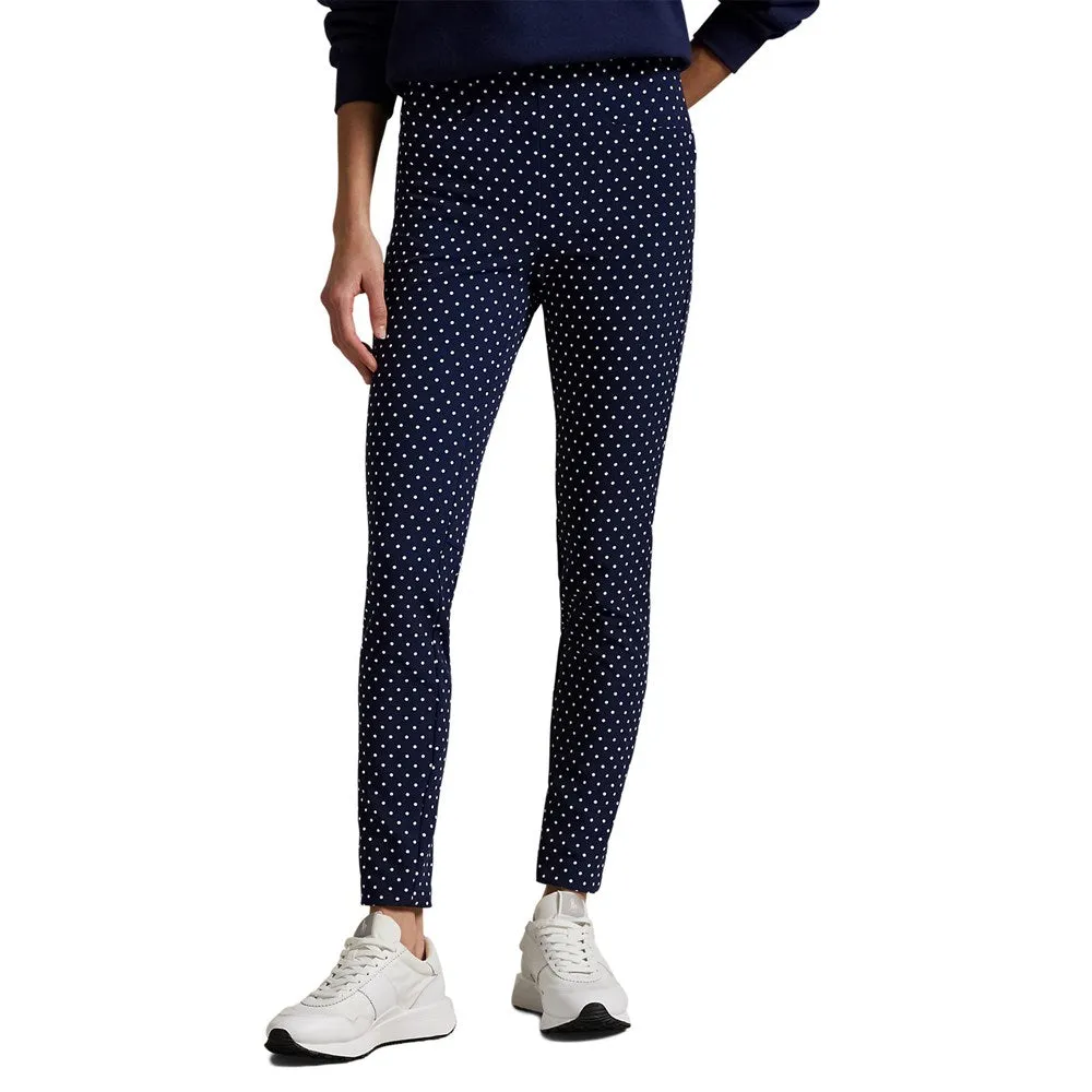 RLX Ralph Lauren Women's Eagle Stretch Twill Golf Pants - Navy Polka Dot RecycledMaterial
