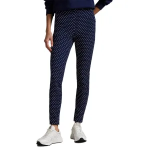 RLX Ralph Lauren Women's Eagle Stretch Twill Golf Pants - Navy Polka Dot RecycledMaterial