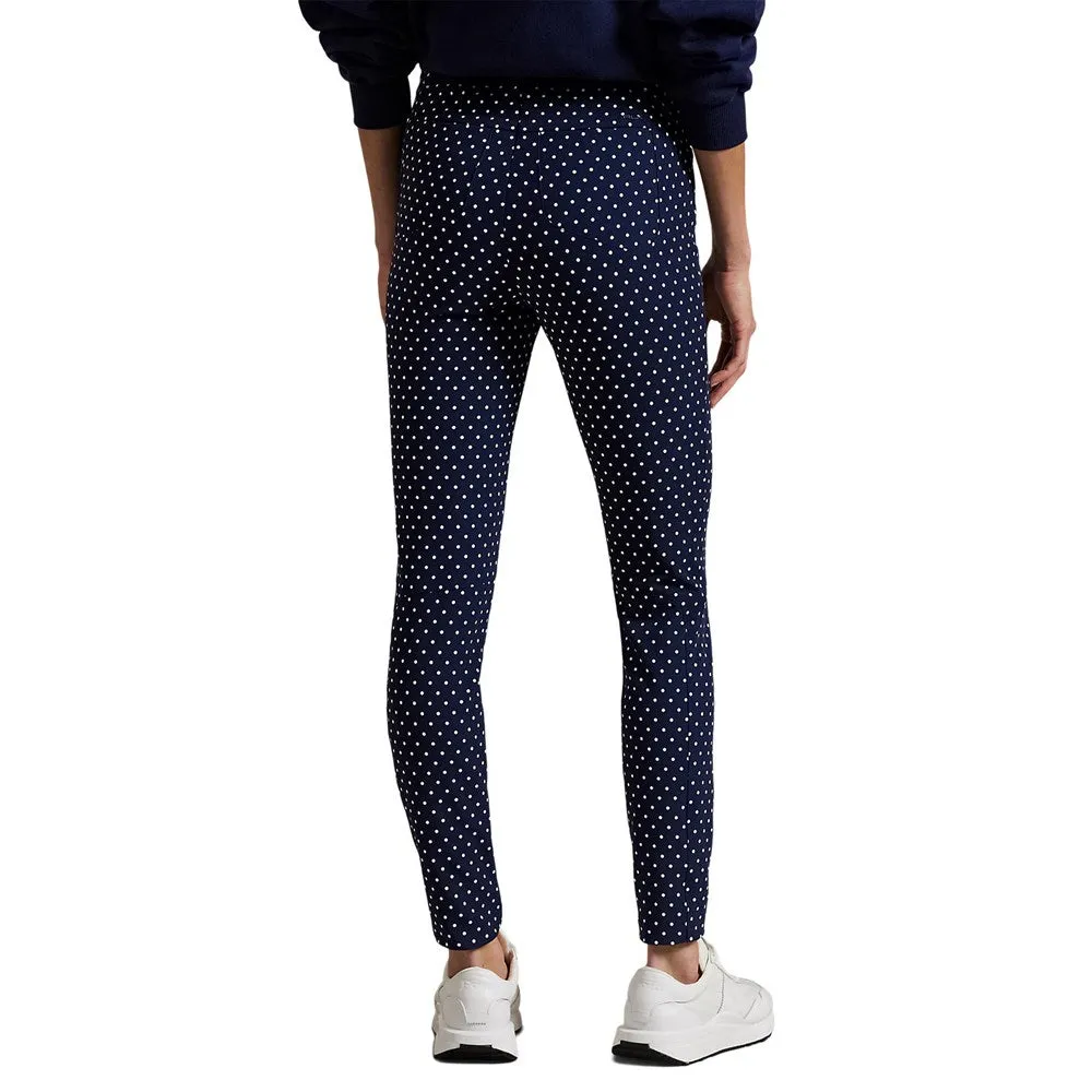 RLX Ralph Lauren Women's Eagle Stretch Twill Golf Pants - Navy Polka Dot Casual Vibes NonChafingEdges