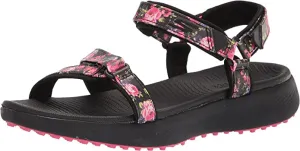 Full Control Clear Motion New Skechers GO GOLF 600 Sandals Black Floral