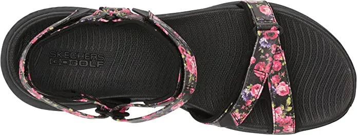 Quick Reaction New Skechers GO GOLF 600 Sandals Black Floral
