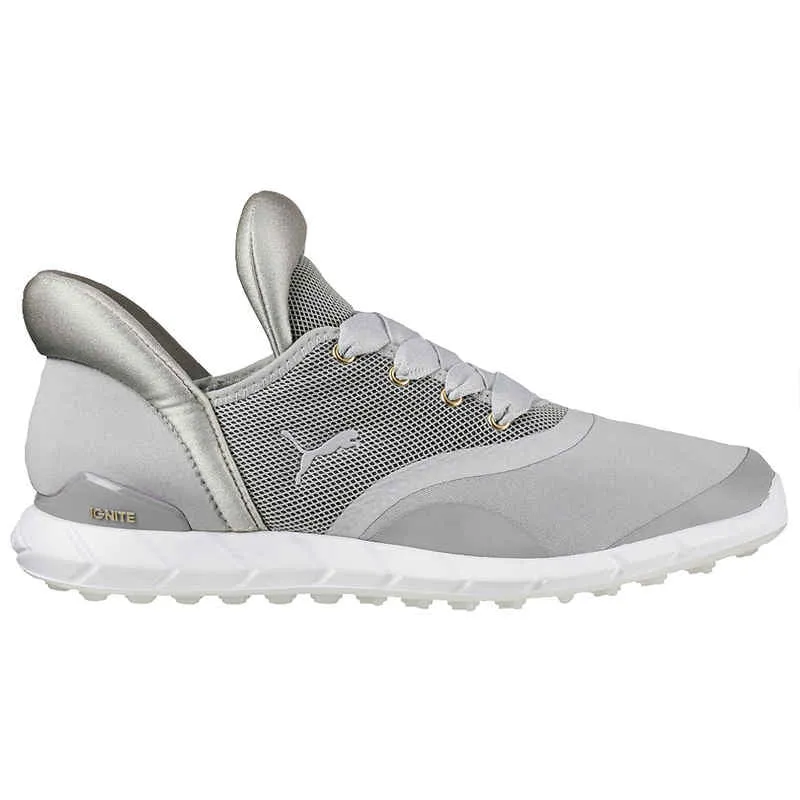 Optimal Traction New Puma Ignite Spikeless Golf Shoes White/Grey Size 10 MSP$100