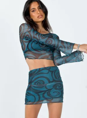 Shantal Mini Skirt Green Weekend Outfit Chill Mood