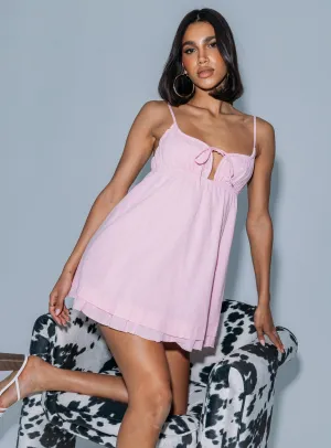 Empress of Love Mini Dress Pink Easy Layers