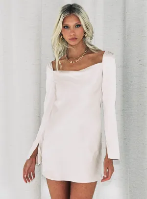 Star Power Mini Dress Champagne Tall Timeless fitted silhouette