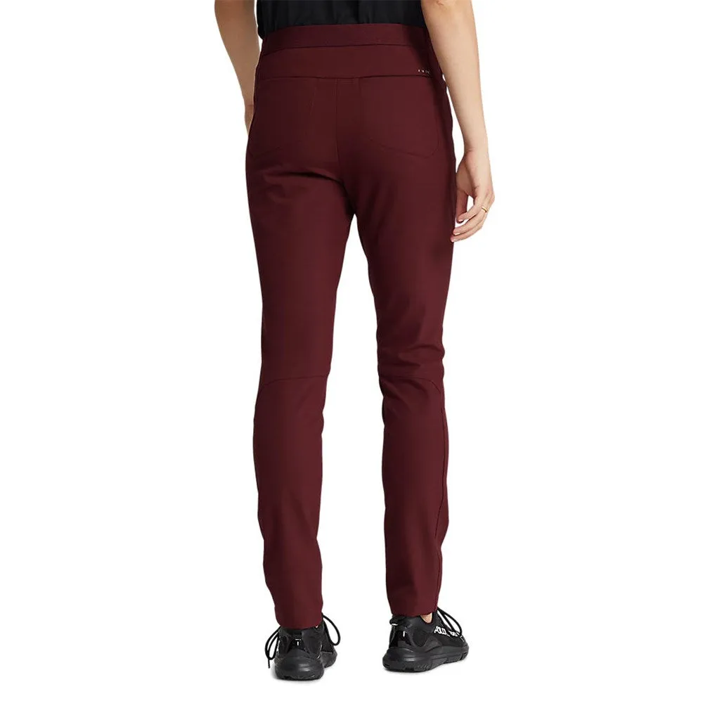 Non Slip Waistband Button front RLX Ralph Lauren Women's Eagle Pants - Rich Ruby