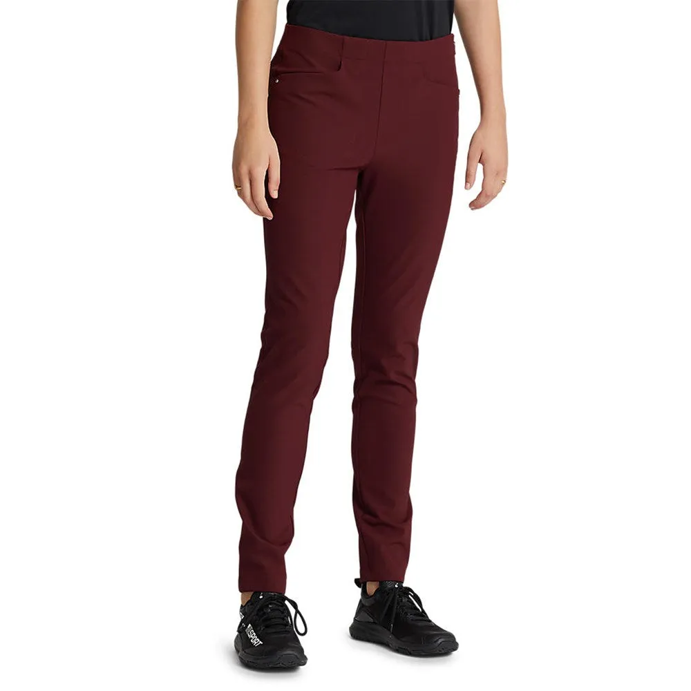 Quick Flex Quick Adjust Fit RLX Ralph Lauren Women's Eagle Pants - Rich Ruby