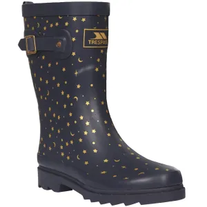 Trespass Womens Celeste Printed Wellington Boots - Midnight Comfort Straps microfiber