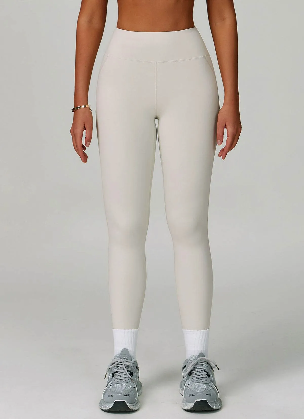 High Waist Tummy Control Running Legging NoRubEdging Halo Glow
