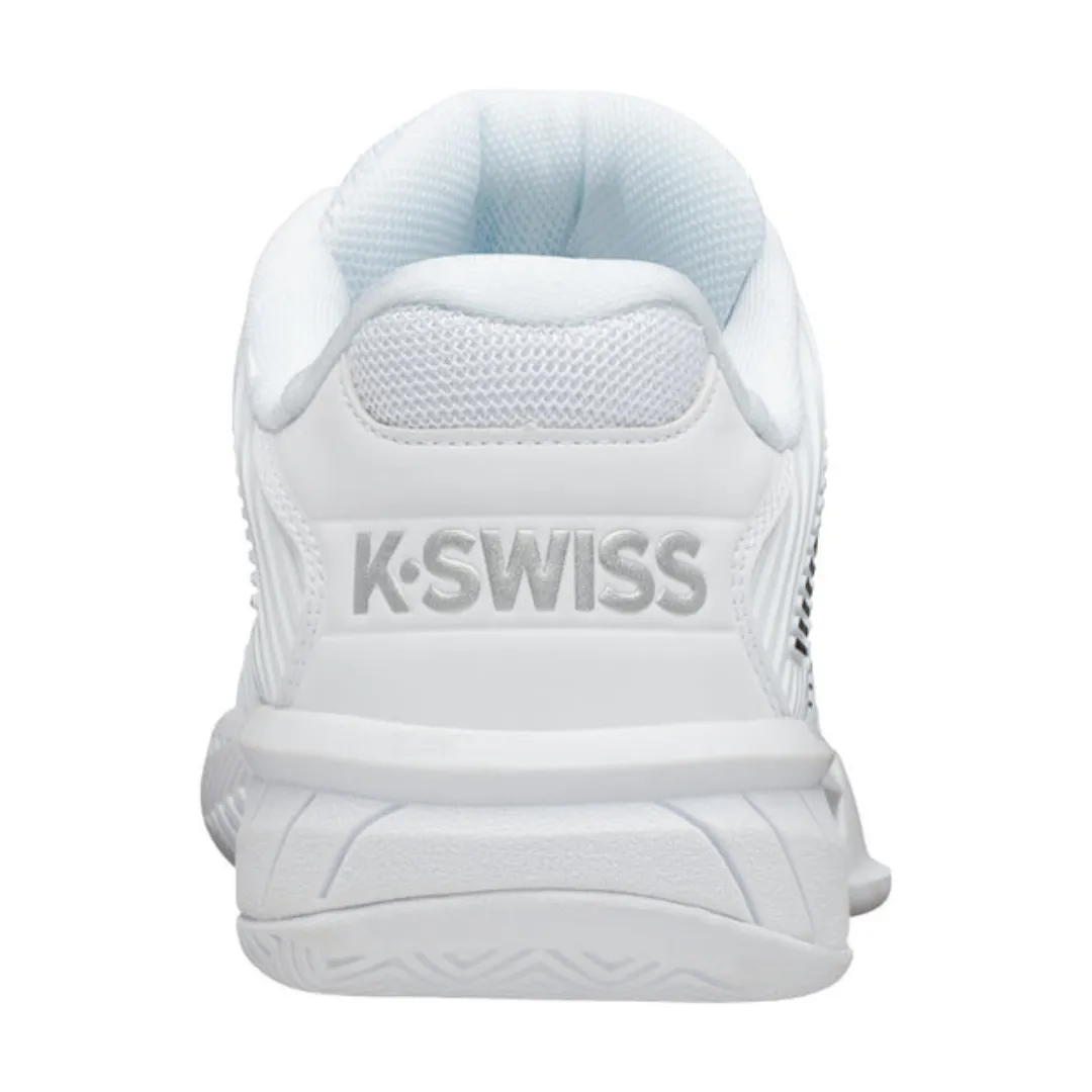 K Swiss Hypercourt Express 2 White/Black Women Tennis Shoes Reactive Propulsion Plate Seamless Internal Stitching