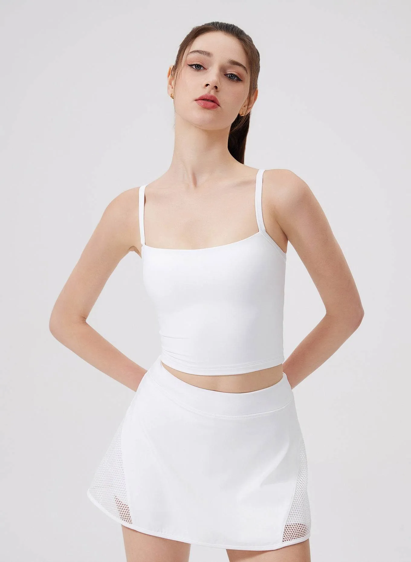 Bowknot Strappy Sports Tank Tops Professional Look