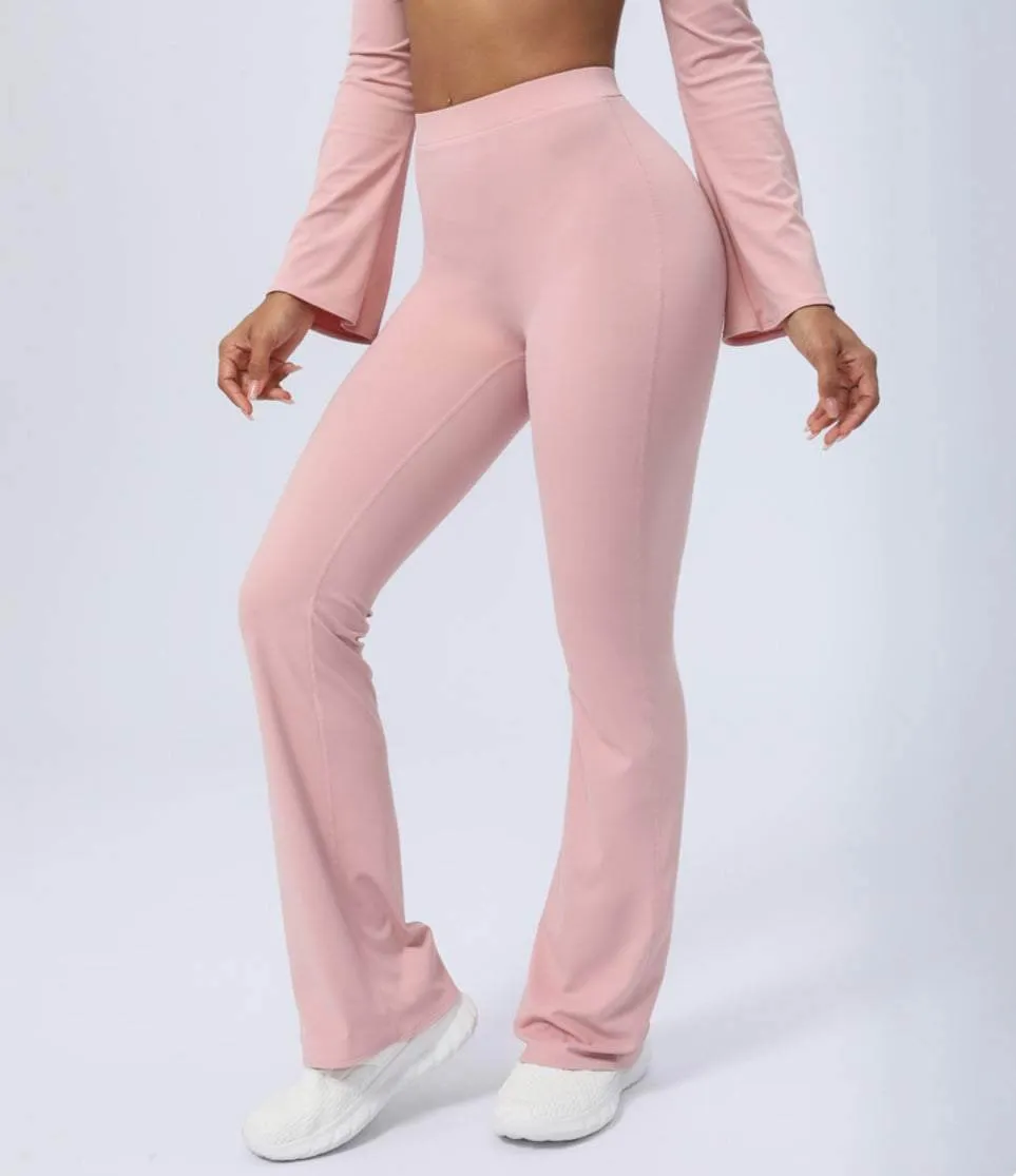 QuickDry Material Butt Lifting Flared Leg Workout Pants