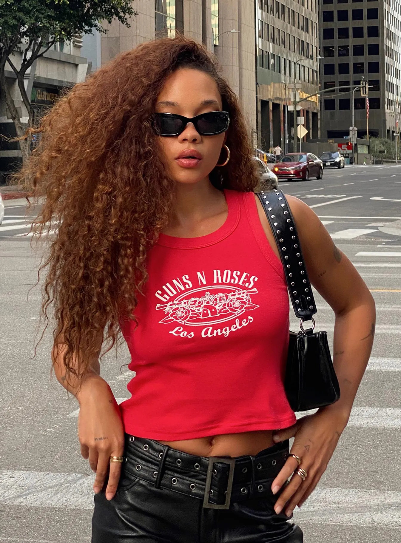 Guns N' Roses Tank Top Red Fit For All Day Stylish Comfort