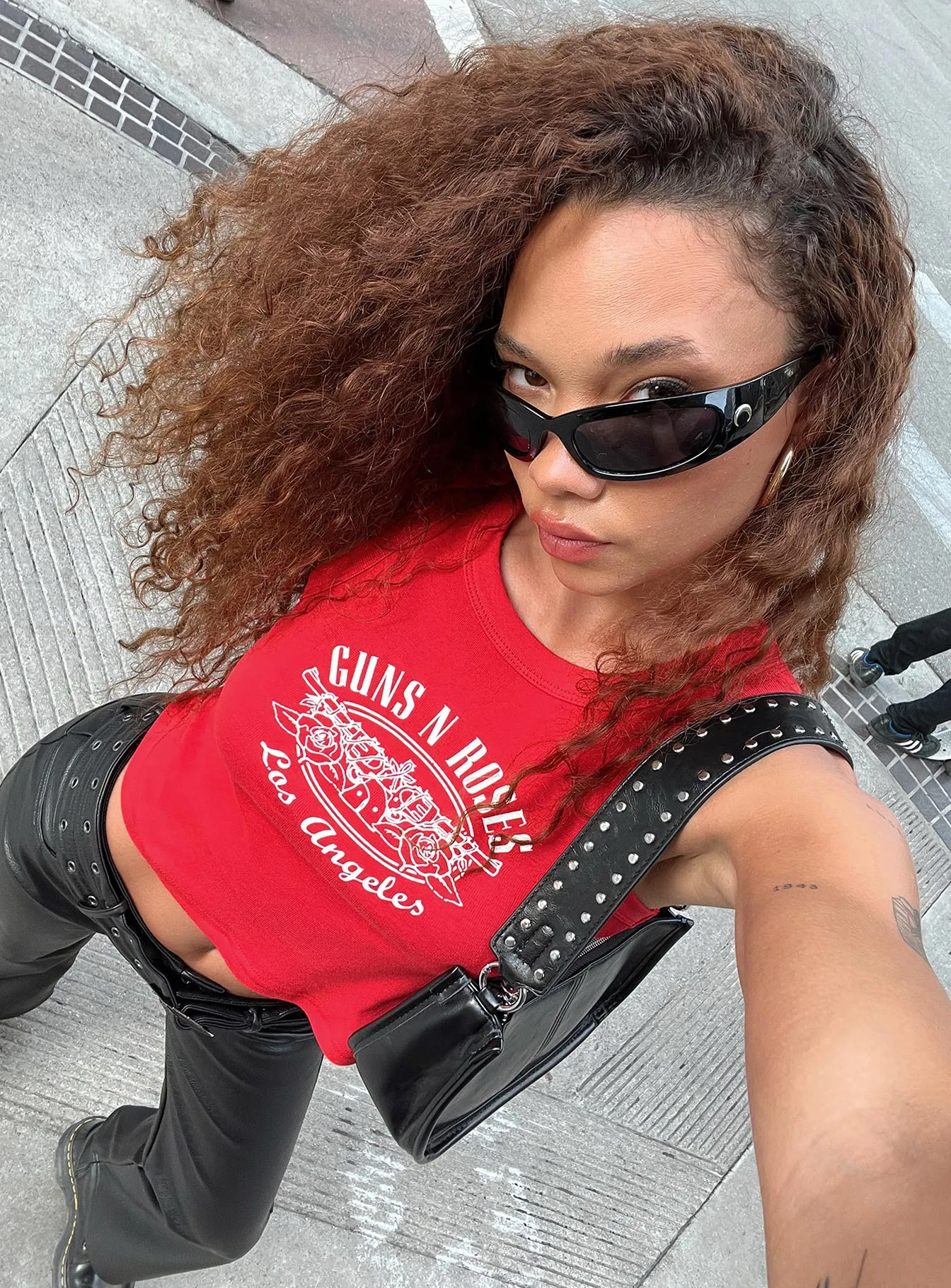 Guns N' Roses Tank Top Red Practical Wear