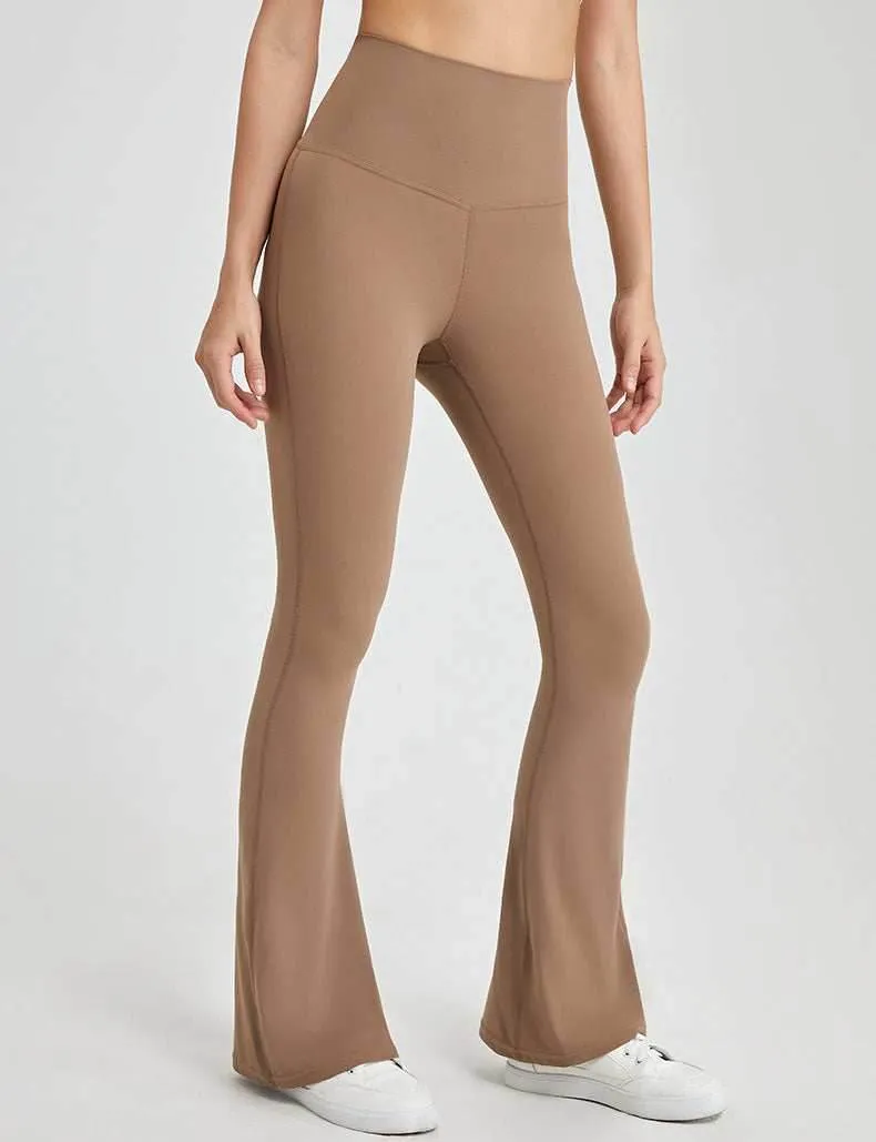 Commute Ease Cross Back Yoga Flare Leggings