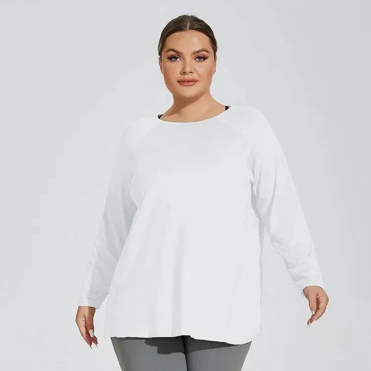 Large Size Loose Yoga T-Shirt StainRepellentSurface Street Fest