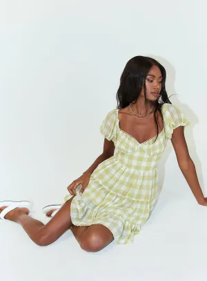 Danny Mini Dress Green Bold Elegance