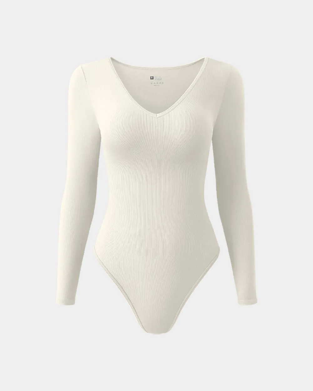 racerback bodysuit Sexy Ribbed T Shirt V Neck Long Sleeve Bodysuits