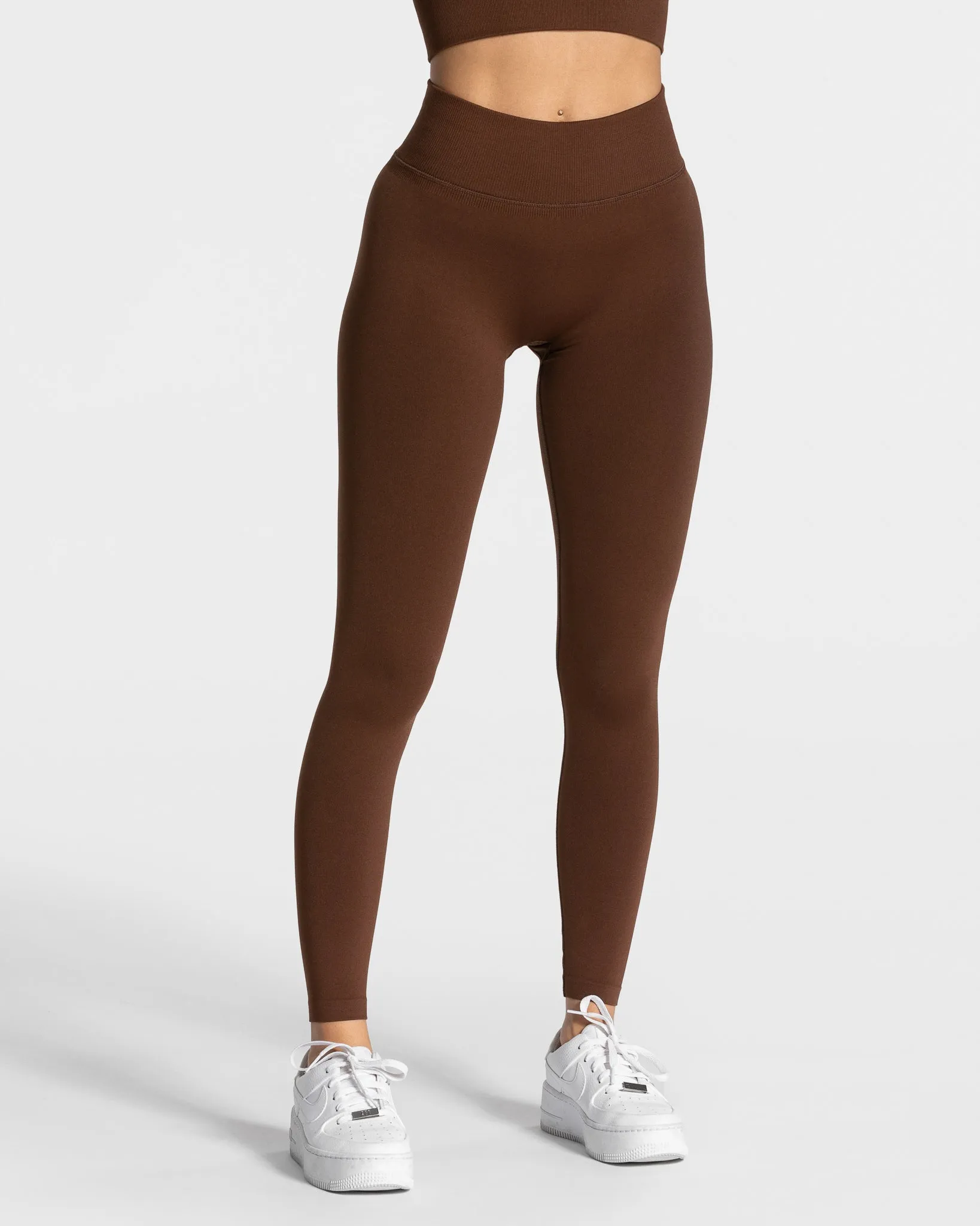 Outdoor Lover Dance Studio Statement Scrunch Leggings "Kaffee"