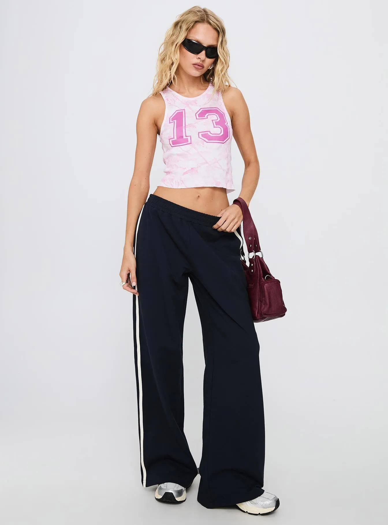 Lucky 13 Graphic Tank Purple Soft touch finish