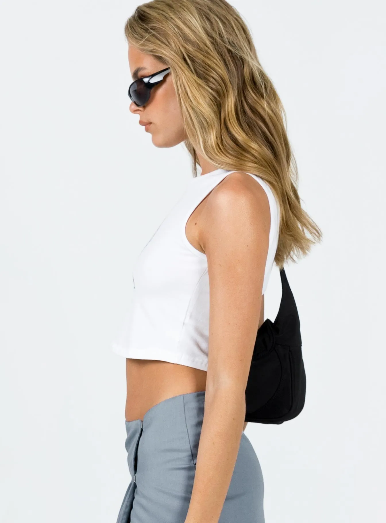 Blizzard Tank Top White Reinforced Shoulders Sporty Comfort Fit