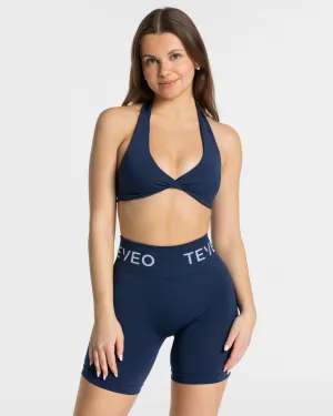 Signature Twisted Bh "Dunkelblau" Fringed edges Hand washable